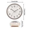 Dusch-Anti-Beschlag Wasserdicht Mini Klein Tischdekoration Küche Wohn Badezimmer Wanduhr Toilette Rund Saugnapf Dekor Kunst