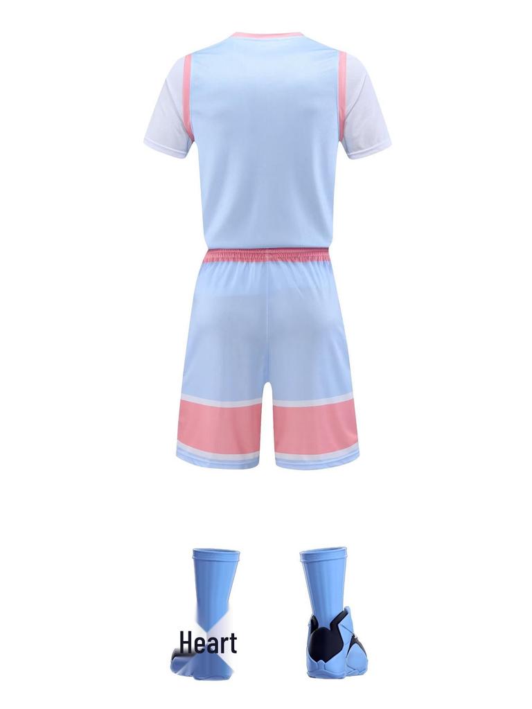 Unisex Basketball Uniform Set, Number Print, Dual-Pocket, 3XS-4XL