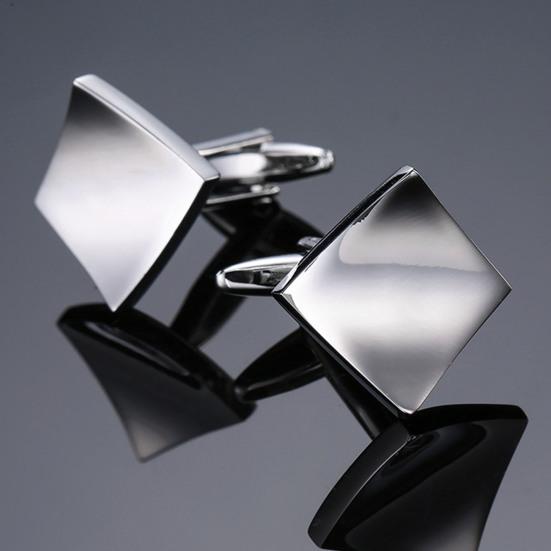 1 Pair Shirt Cufflinks High Durability Polish Surface Copper Men Business Shirt Cufflink Garment Decor Birthday Gift