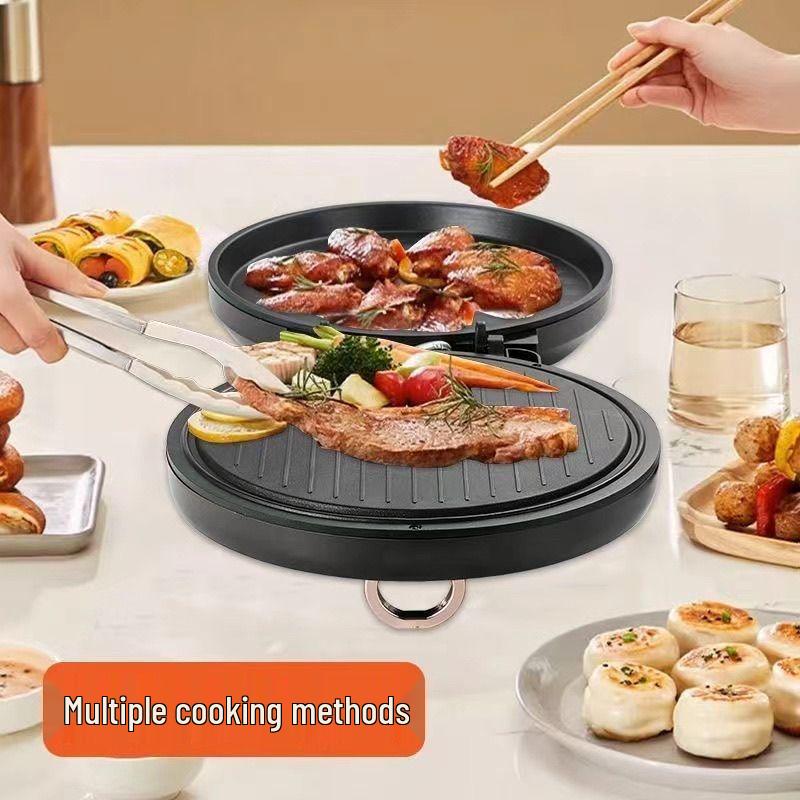 2025 Enhanced Electric Griddle: Double-Sided Heating Pancake & Fry Pan for Home