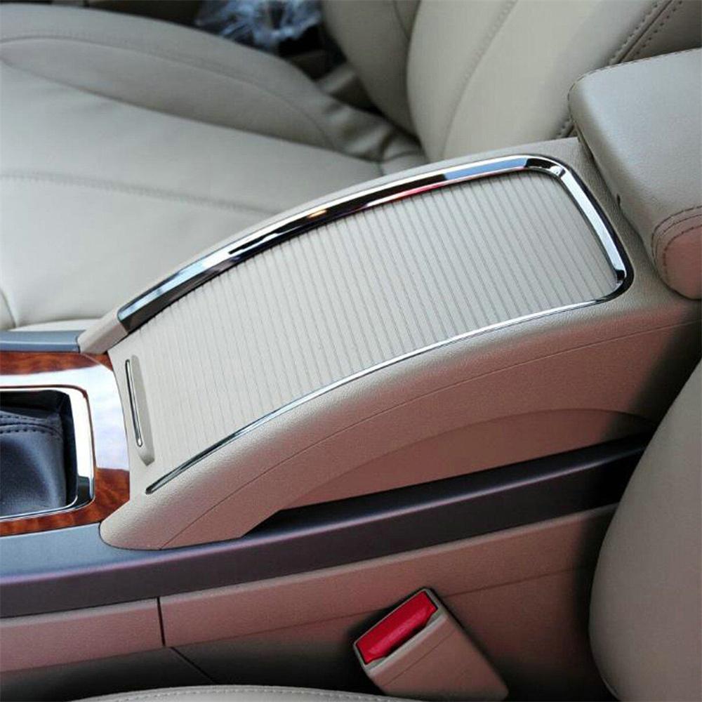 For 09-13 Buick LaCrosse Beige Center Console Roller Blind Cover + Plating Trim