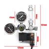 G5/8 W21.8 Aquarium Co2 Regulator System With Check Valve Bubble Counter Magnetic Solenoid Carbon Dioxide Meter