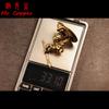Solid Brass Toad Warrior Small Statue Desktop Ornament Vintage Animal Miniatures Figurines  Home Decoration Crafts Tea Pet Decor