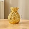 Creative New Year Living Room Decoration Gold Wheat Holly Fortune Fruit Vase Flower Arrangement Dry Flower Bag Vase
