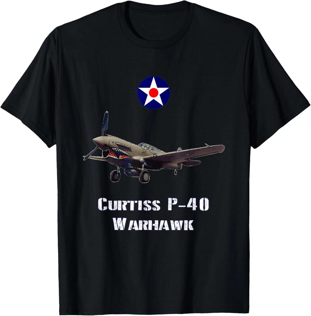 Min NEW LIMITED Curtiss P-40 Warhawk WWII Fighter Aircraft T-Shirt