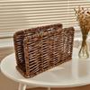 Rustic Style Vertical Napkin Dispenser Retro Tissue Storage Rack  Desktop Use