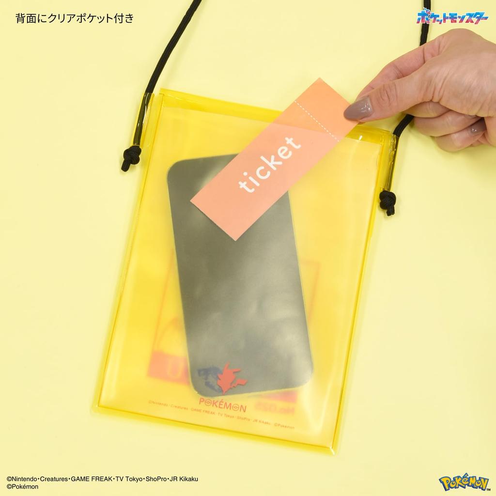 Gourmandies Pokemon IIIpocket Clear Smartphone Pouch Pikachu POKE-984A