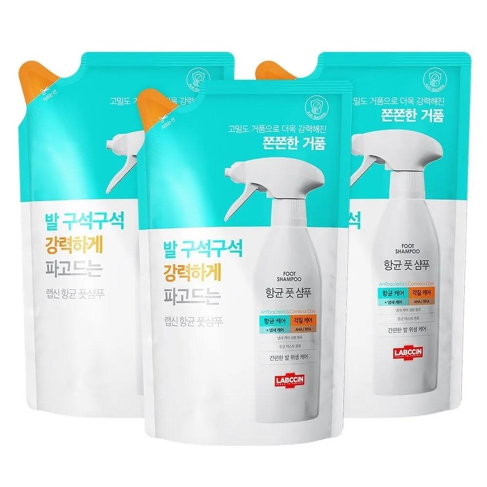 LABCCIN Antibacterial Foot Shampoo Refill 400ml x3