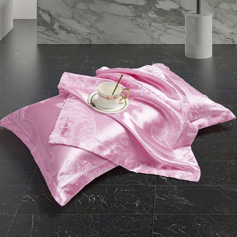 2pcs Luxurious Jacquard Pillowcases, Soft & Comfortable, Washable for Bedroom or Guest Room Decor, Bedroom Decor and Accessories