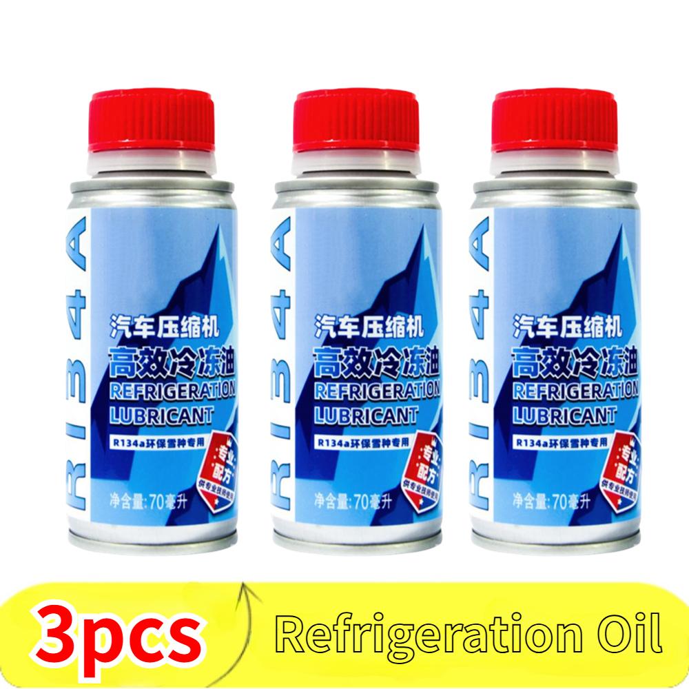 1-5pcs R134a Car A/C Refrigeration Oil Air Conditioning Compressor Refrigeration Oil Car Styling Efficiency Special Lubricant Oi