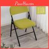 Chair Split Folding Type Two Piece Cover With Solid Color Design For Party Home