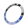 38mm Diameter Black Blue Watch Bezel Insert Base Ring White Character Ceramic GMT Wristwatch Bezel