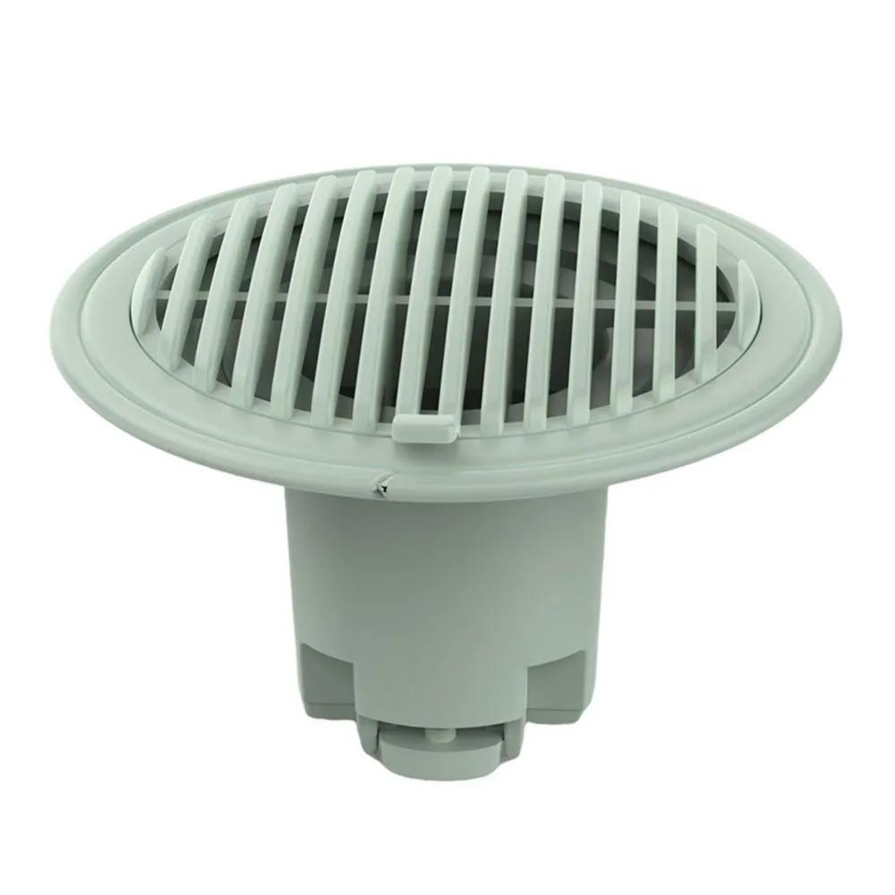 Durable PVC Floor Drain Core Anti-odor Anti-clogging Bathroom Drain Plug Siphon Insect-proof Floor Drain зелёный
