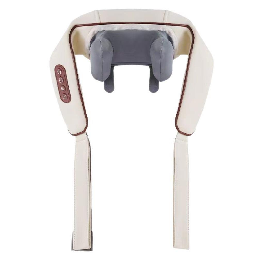 

Electric Hot Compress Massager Shawl Back Muscle Automatic Massage Pillow бежевый