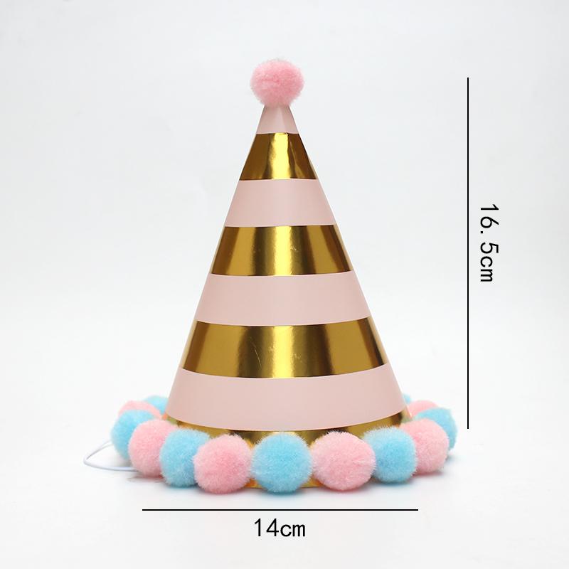 Romantische roségoldene Pelzmütze Göttin Geburtstagshut Geburtstagshut Frische Party Kinder Erwachsene