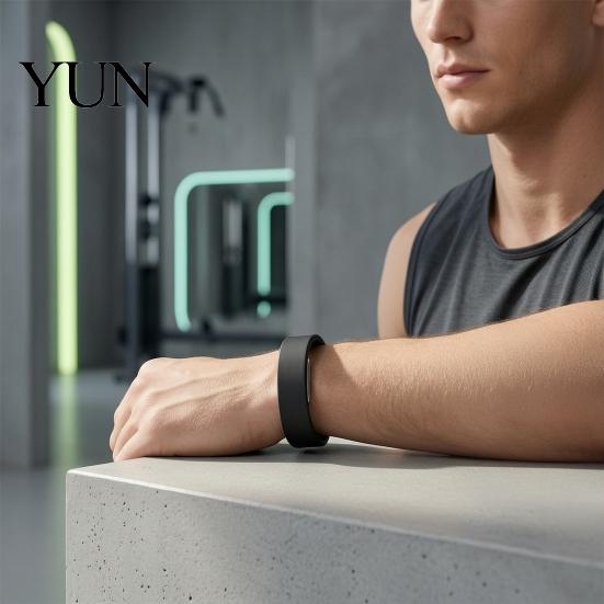 Water Resistant Silicone Band for Exercise Bands Hume 2.0, Breathable Replacement Strap Soft Gym Workouts Fitness Tracker, Adjustable Anti-Sweat