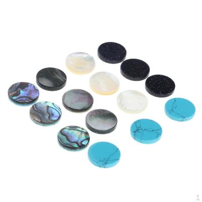 1 Set Trompetenventil-Fingerknöpfe, buntes Muschelzubehör