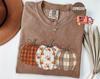 Comfort Colors® Fall Pumpkin T-Shirt, Autumn Fall Shirt,Thanksgiving Shirt,Pumpkins Shirt,Checkered Pumpkin Shirt,Fall Pumpkin Tee,Fall Gift