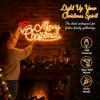 USB Plug Powered Merry Christmas Neon Sign Holiday Neon Light  Indoor Outdoor Decoration