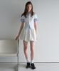 Woman Women'S Balloon Banding Mini Skirt [White]