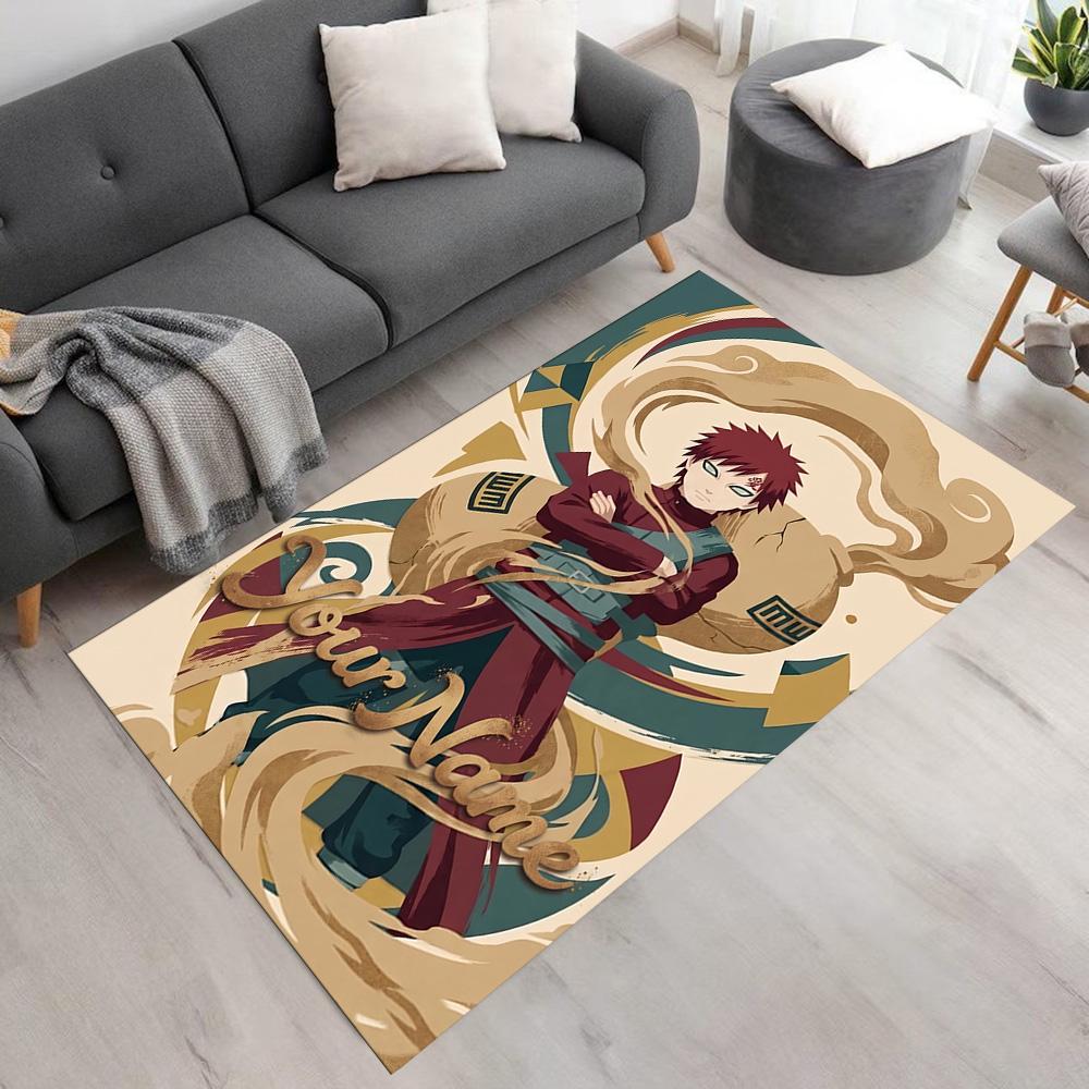 Naruto Character Customize Text Carpet Suitable for Decorate room Entryway Playrooms Game Room Anti-slip Rug Office home decor