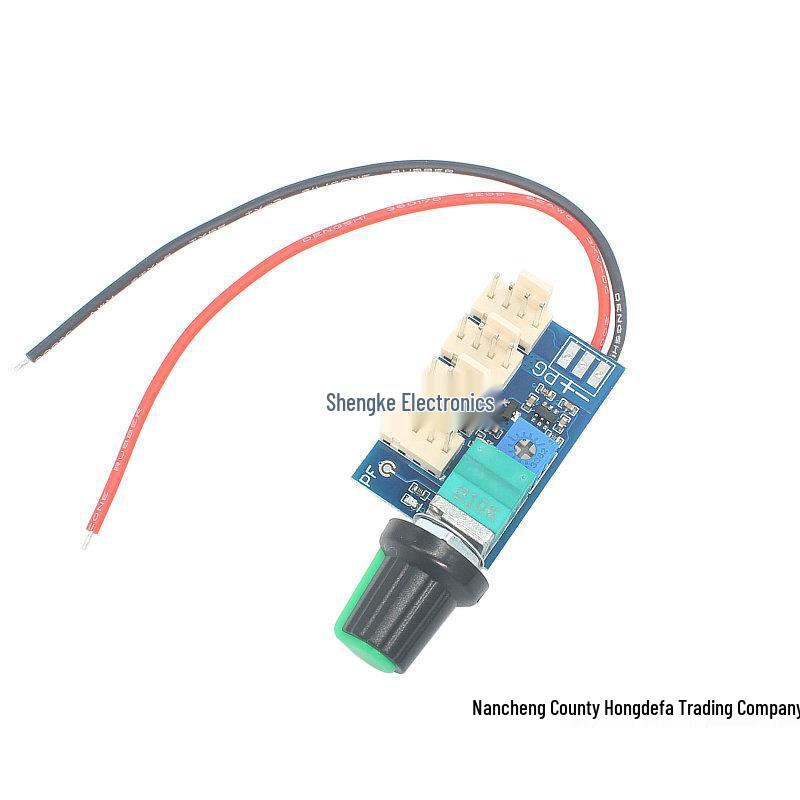 DC12V Manual PWM Fan Speed Controller with Switch, 4-Wire, Noise Reduction, 3A