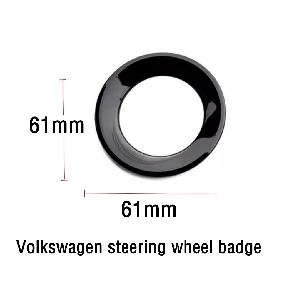 T28AAA - Car Steering Wheel Emblem Sticker Interior Accessories For Volkswagen GTI Polo Golf Passat Scirocco Beetle Tiguan Magotan
