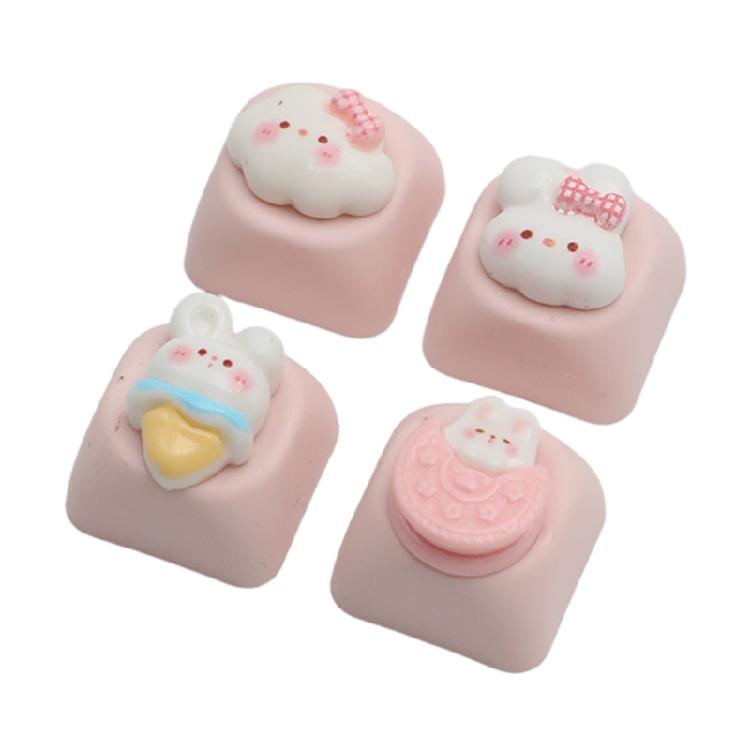 Handmade 3D Cartoon Resin Keycaps For Mechanical Keyboards Theme Optional Enhances Typing Design