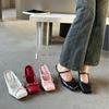 2025 Spring and Autumn New Fashion Versatile Flat Little Mary Jane Single Shoes Fairy Shoes French Gentle Evening