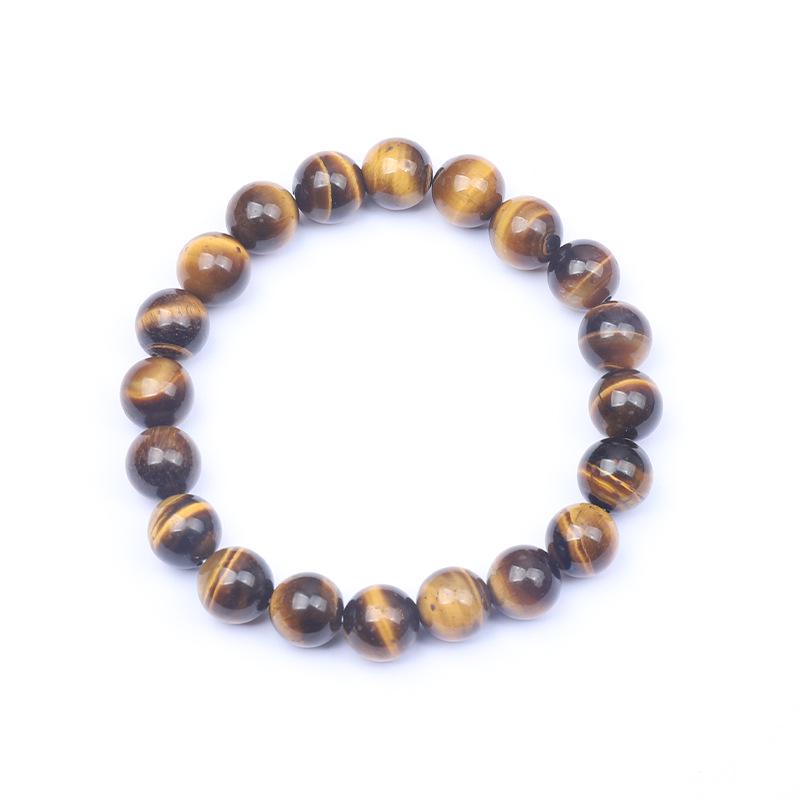 Tiger Eye Classic Birth Year Bracelet - Natural Yellow Tiger Eye Beads