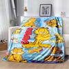 Garfield Cartoon Lazy Cat Print Soft Flannel Throw Blanket Warm Sofa Couch Bed Home Decor Cover For Classic Cartoon Fans