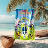 Proof Beach Towel with T-Tamagotchis Virtual Pet Pattern - Soft,absorbent,quick-drying,machine Washable - Perfect for Swimming,camping,bathing
