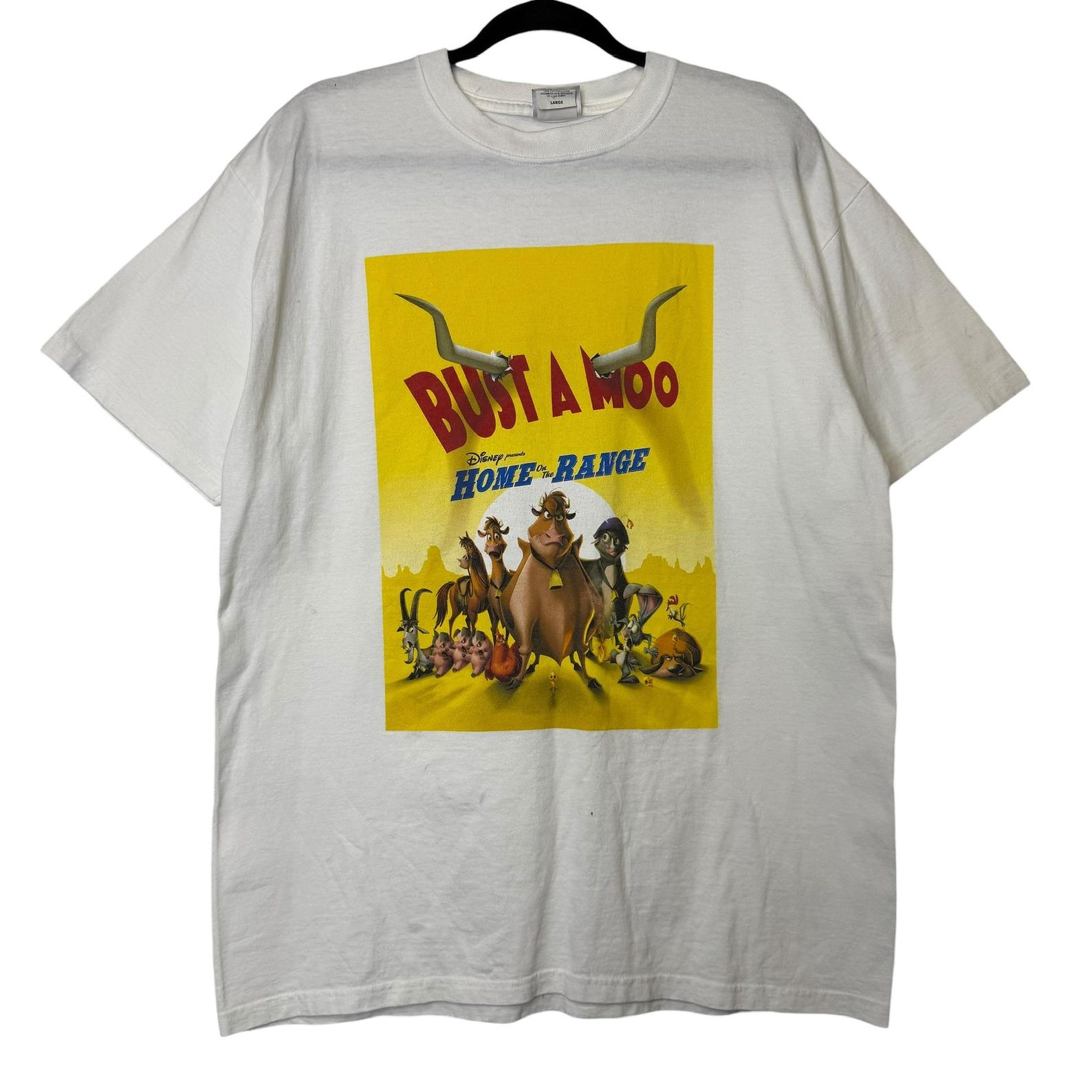 2004 Disney s Home on the Range Movie T shirt Sz L (B2220) XL