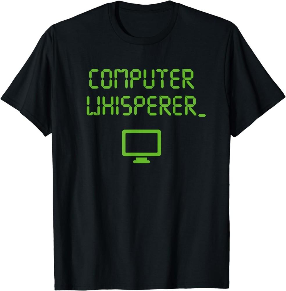 

Computer Whisperer Shirt Tech Support Nerds Geeks Funny IT Gift Unisex T-Shirt S