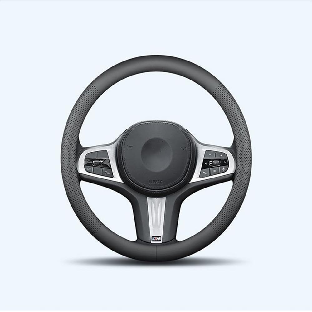 TATACLEA Steering Wheel Cover, For Light Vehicles, Regular Vehicles, Multi-Car Interior, O-Shape, Premium Leather,