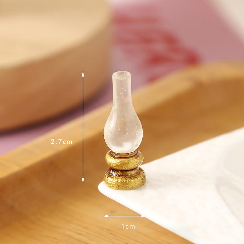 5Pcs Dollhouse Simulation Retro Wall Lamp Oil Lamp Model Dollhouse Furniture Decoration Kid Pretend Play Toys