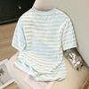 Sibaishi Women's Color Block Stripe T-shirt