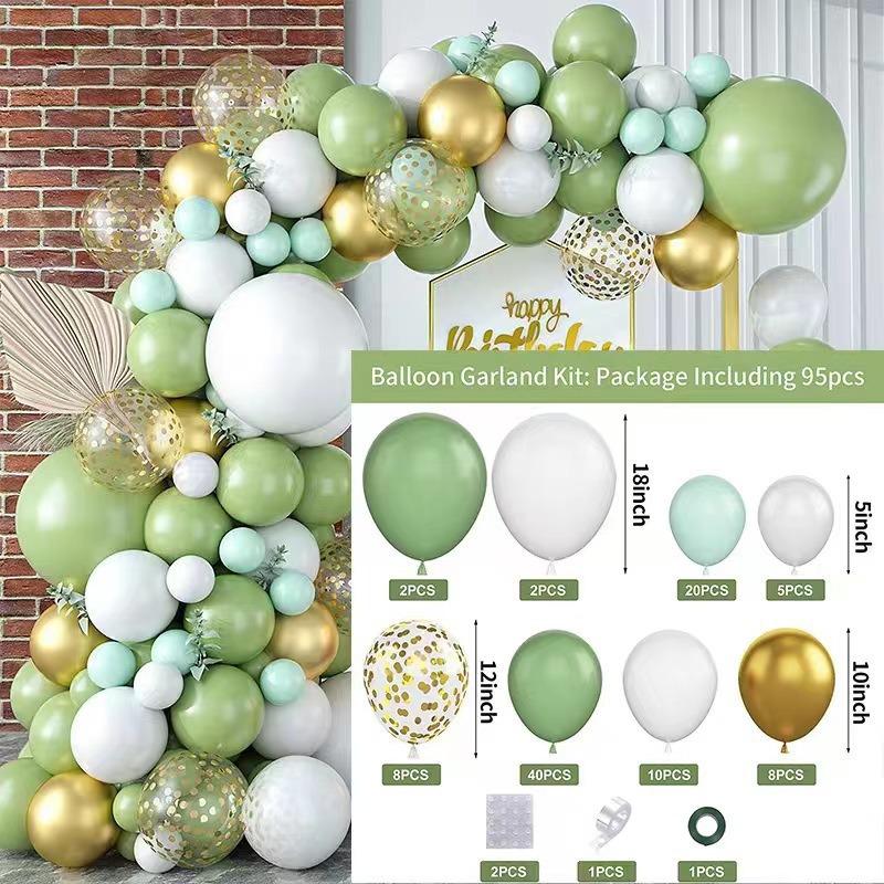 Elegant Birthday and Wedding Balloon Set - High-End Latex and Arch Decorations for Special Occasions