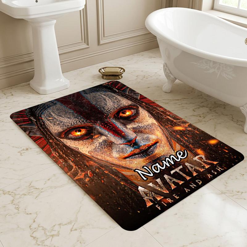 Tappeto Personalizzato con Nome e Avatar Mondo Soggiorno Antiscivolo Morbido Tappeto per Camera da Letto Sala Giochi Divano Ufficio Decorazioni per la Casa Zerbino