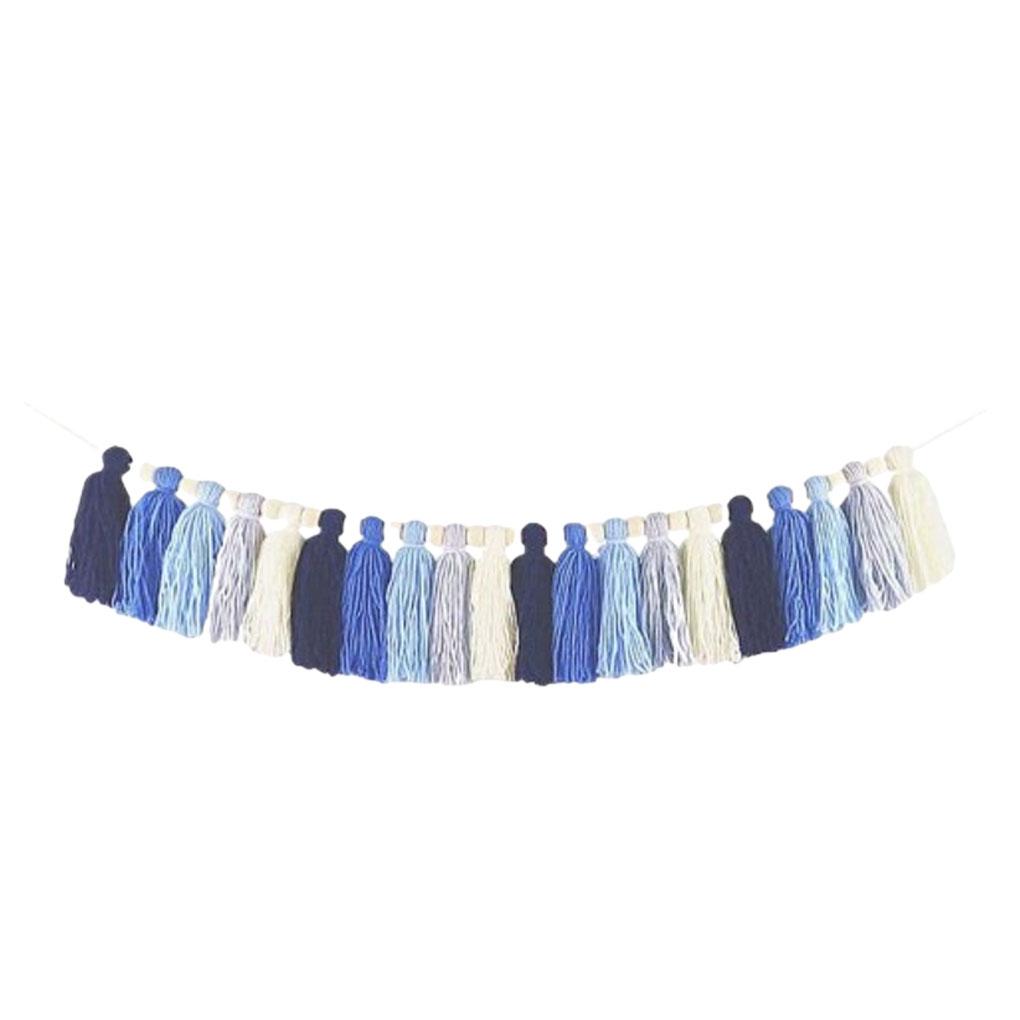 Cotton Tassel Garland Pastel Banner Addition To Nursery Room Girls Bedroom Accessories Easy Hanging