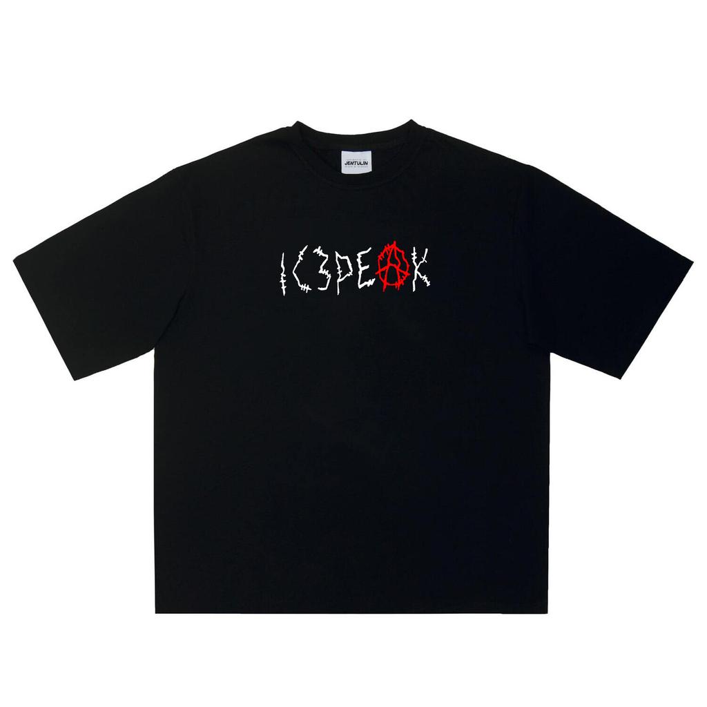Harajuku Oversized Streetwear Men Tshirt ANARCHY Graphic Print Top Cotton Hip Hop Punk Letter Short Sleeve Tee Clothing Goth Y2k
