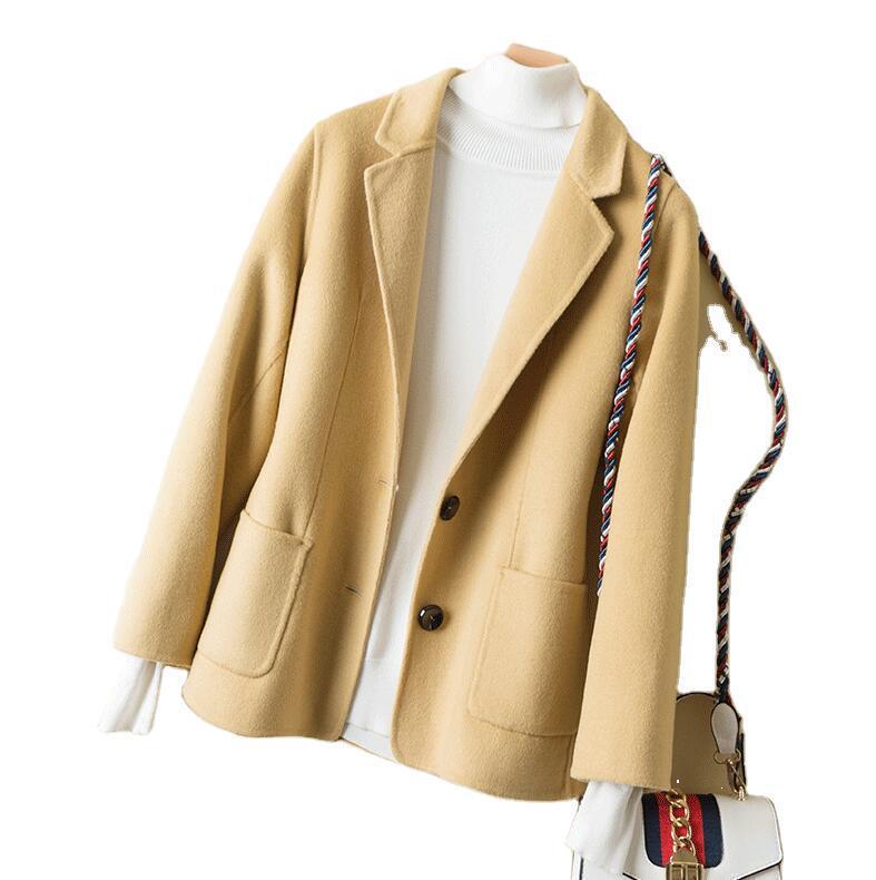 2025 A/W Women's Slim Fit Pure Wool Cashmere Short Coat