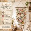 Handmade Cotton Floral Crochet Macrame Hanging Soft Artisan Wall Piece Boho Farmhouse Indoor Wall Art Ornament for Home Room