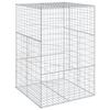 VidaXL Panier gabion avec couvercle 100x100x150 cm fer galvanisé, mur en gabion, mur de soutènement en gabion, clôture en 3295213