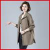 S-7XL 300 Kg Plus Size Women's Autumn and Winter Shirt Windbreaker Women's Mid-length Mother's Jacket Top