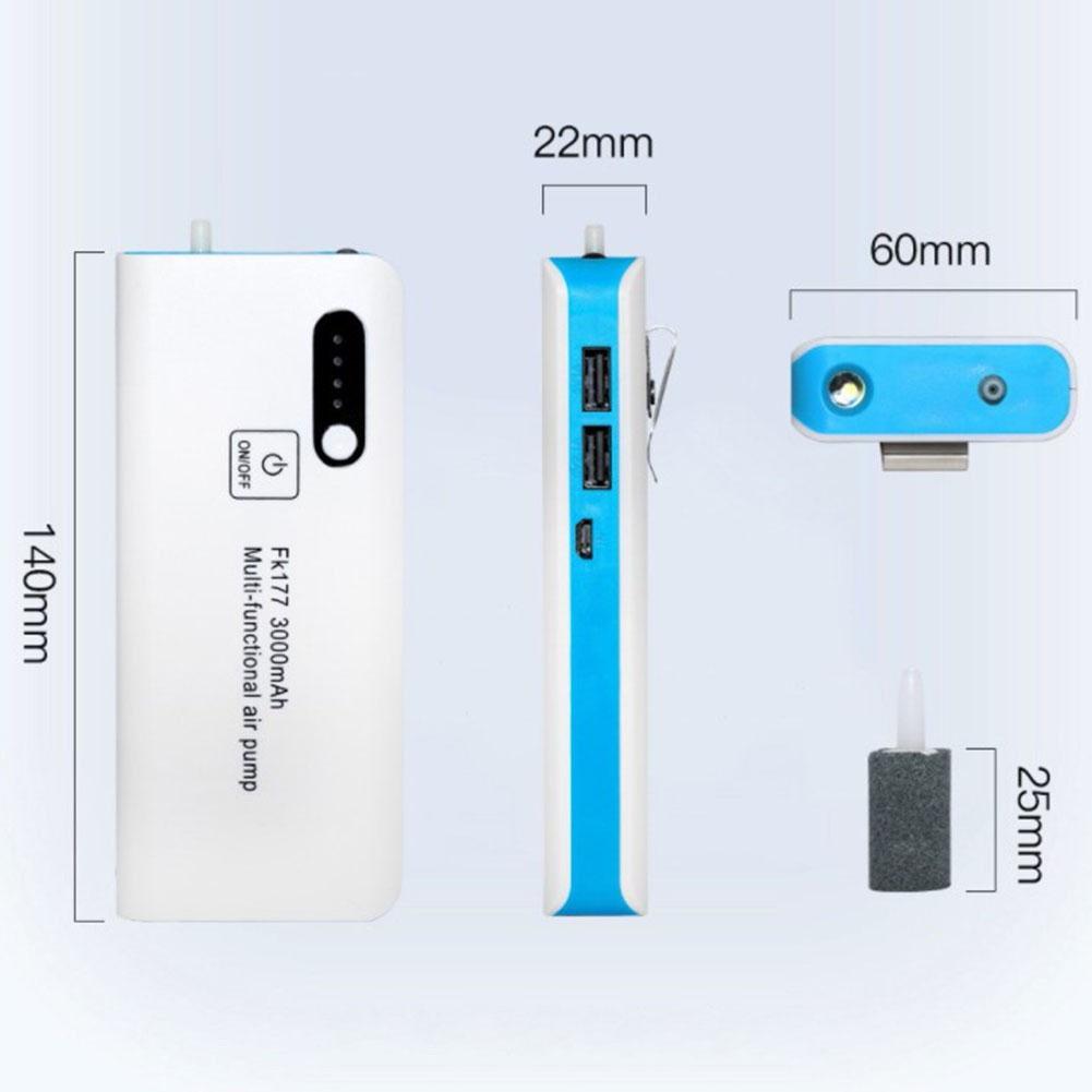 Fishing Aerator Air Pump USB Charging Oxygen Pump Car Oxygenated