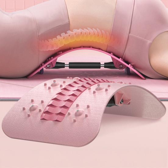 Back Stretcher Waist Trainer Adjustable Spine Decompressor Scoliosis Sciatica Lower Back