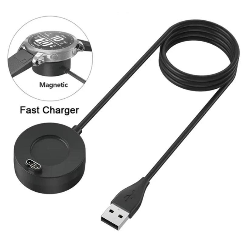 Charger Dock For Garmin Vivoactive 3 4 4S/Fenix 5 5S 5X 6 6S 6X/Venu 2 2S Sq USB Charging Cable Stand Station For Forerunner 935