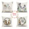 Party Bunny Eggs Sofa Easter Pillowcase Easter Decorations Pillow Case Cushion Cover
