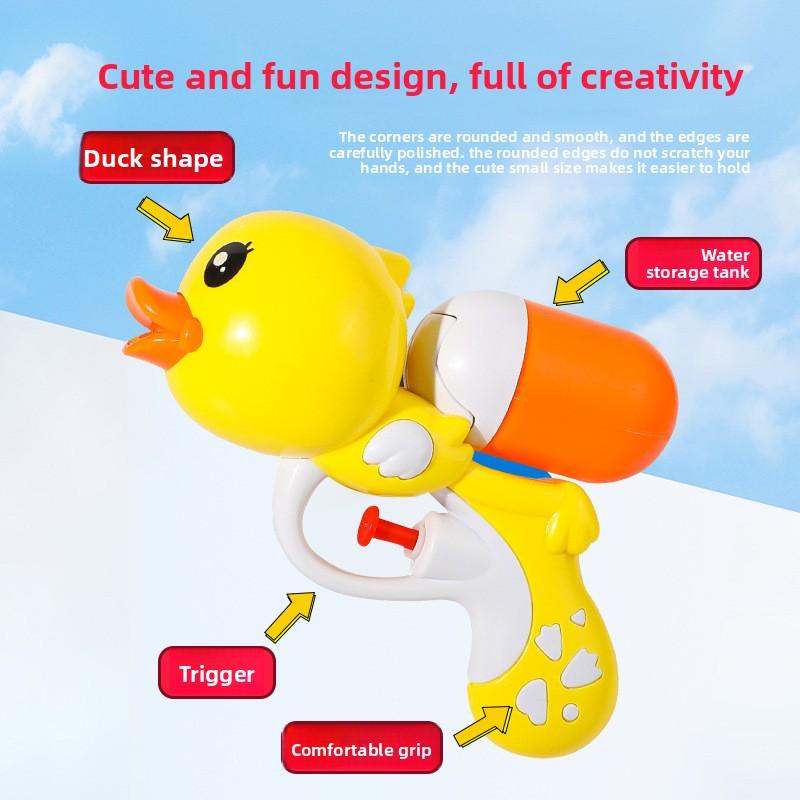 1/3Pcs Cute Duck Water Gun Toy Cartoon Water Blaster Summer Outdoor Beach Pool Party Water Fight Games For Adults And Groups